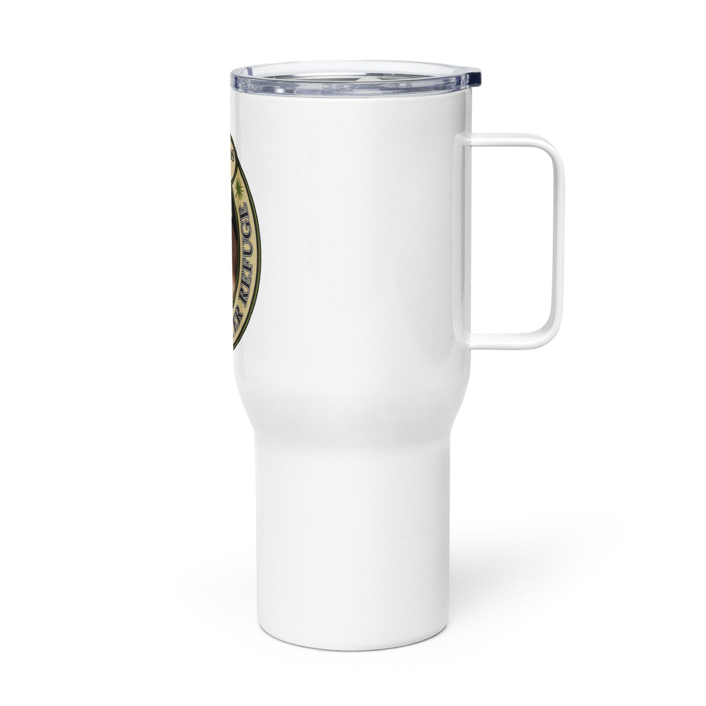 Friends of the Florida Panther Refuge Travel mug with a handle