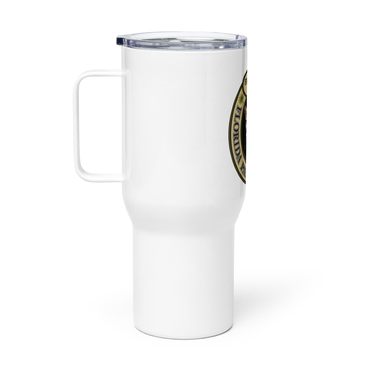 Friends of the Florida Panther Refuge Travel mug with a handle